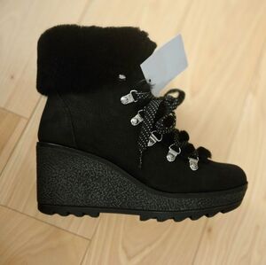 JCREW, BLACK SUEDE, STYLISH WINTER BOOT